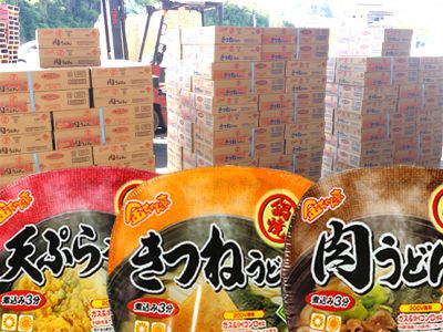 【秋冬商品】徳島製粉「金ちゃん亭 鍋焼きうどん」の初荷が届きました