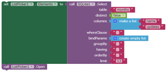 aix-SQLite:App Inventor SQLite Extension