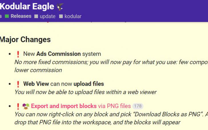 kodularに気になる便利機能：Export and import blocks via PNG files