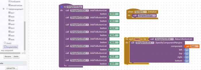 [自作ハンディターミナルアプリ改良]ボタンにmarginを追加するエクステンション:SimplerGUIExtension(App Inventor2 extension)ブロック