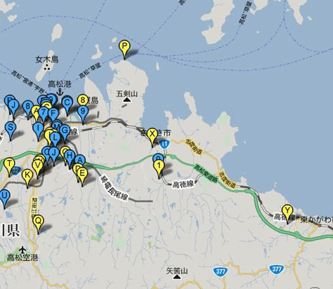 中元・歳暮お助け地図VBA(Google Static Maps)：完成地図